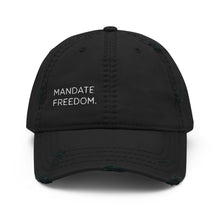 Load image into Gallery viewer, Mandate Freedom Distressed Ballcap | Black or Grey