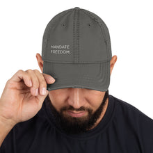 Load image into Gallery viewer, Mandate Freedom Distressed Ballcap | Black or Grey
